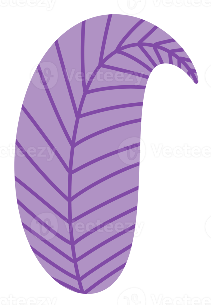 Symbol für pastellviolette tropische Blätter png