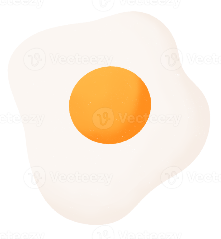 Fried egg cartoon icon png