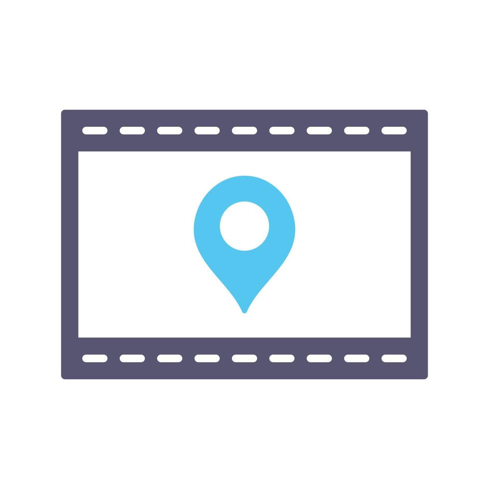 Unique Location Web Advertising Vector Icon