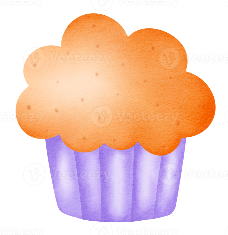 acquerello mano disegnato Cupcake icona. png