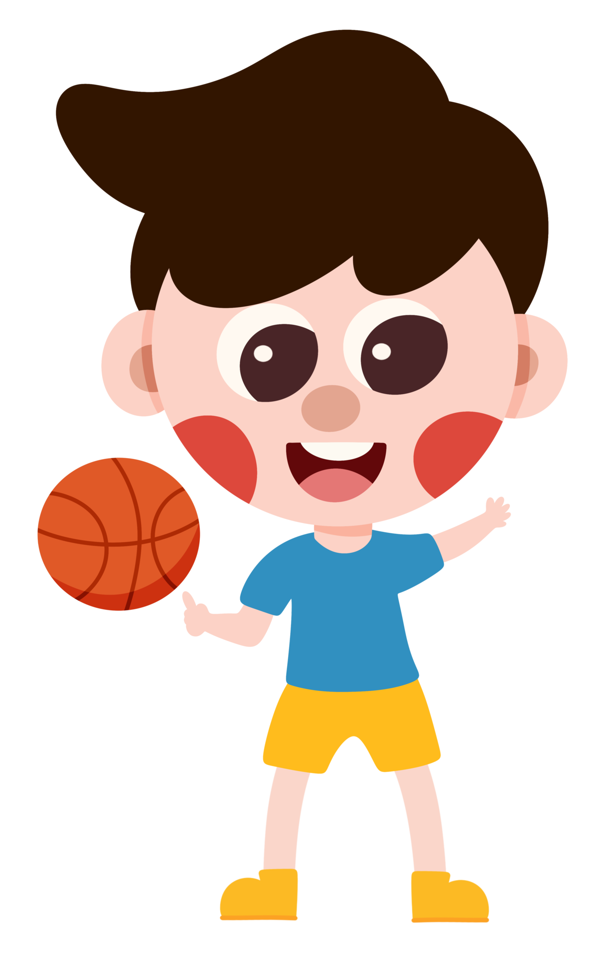 Vetor De Desenho Animado De ícone De Bola De Basquete PNG , Arte