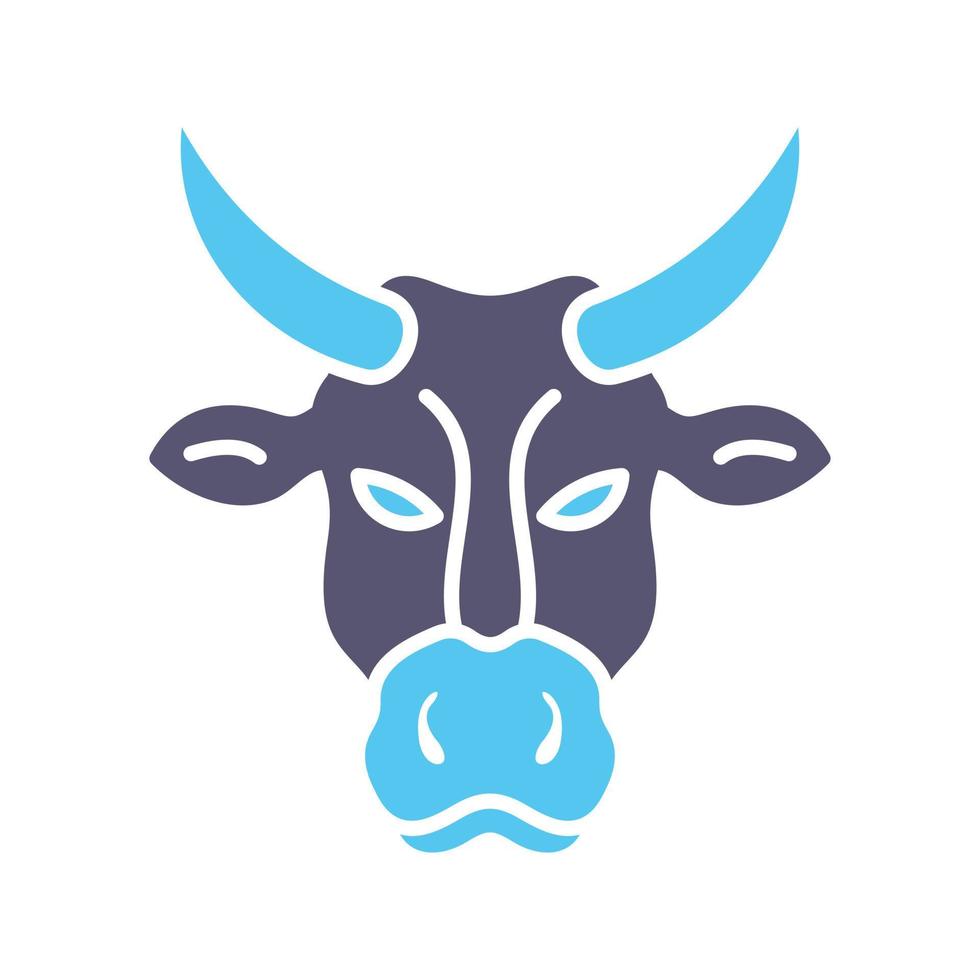 icono de vector de vaca