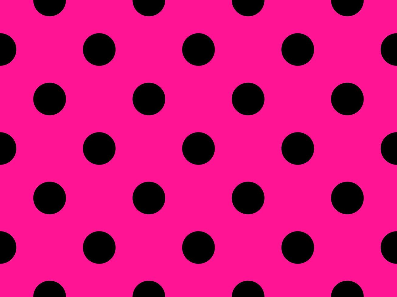 black color polka dots over deep pink background vector