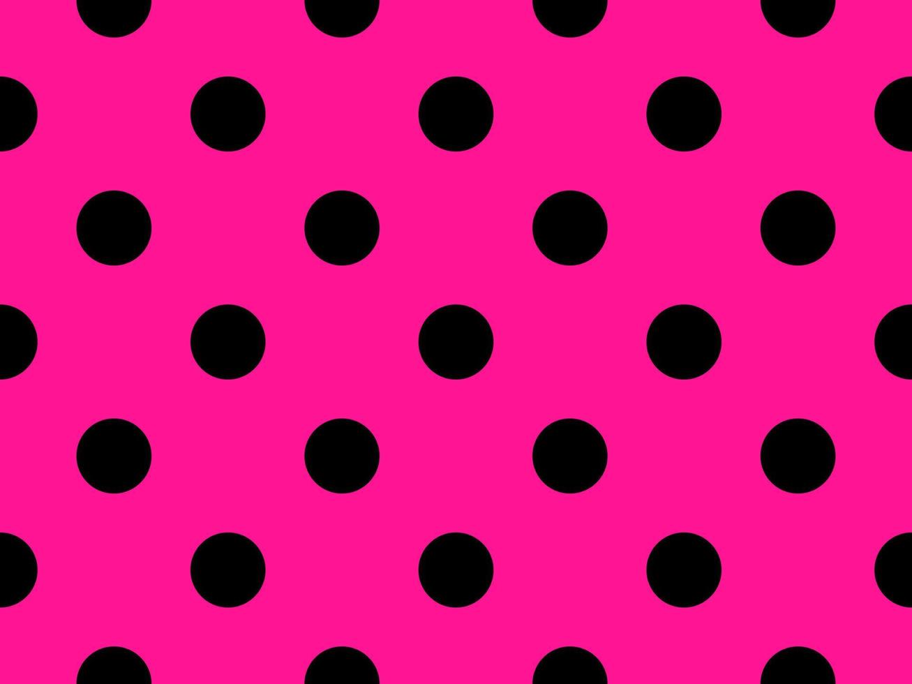 black color polka dots over deep pink background vector