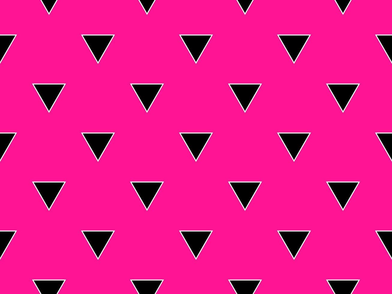 triángulos de color negro sobre fondo de color rosa oscuro vector