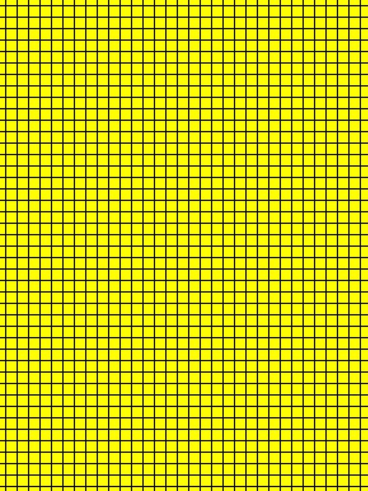 papel cuadriculado de color negro sobre fondo amarillo vector