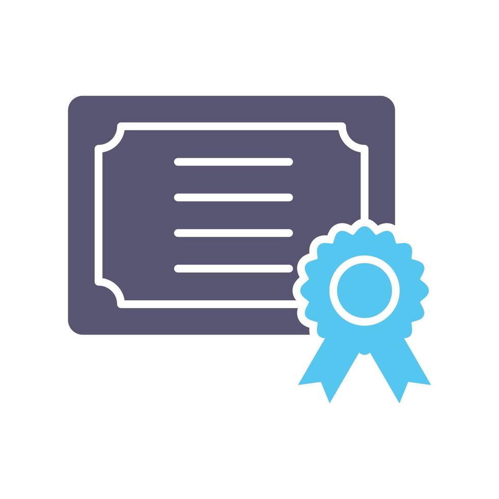 icono de vector de certificado