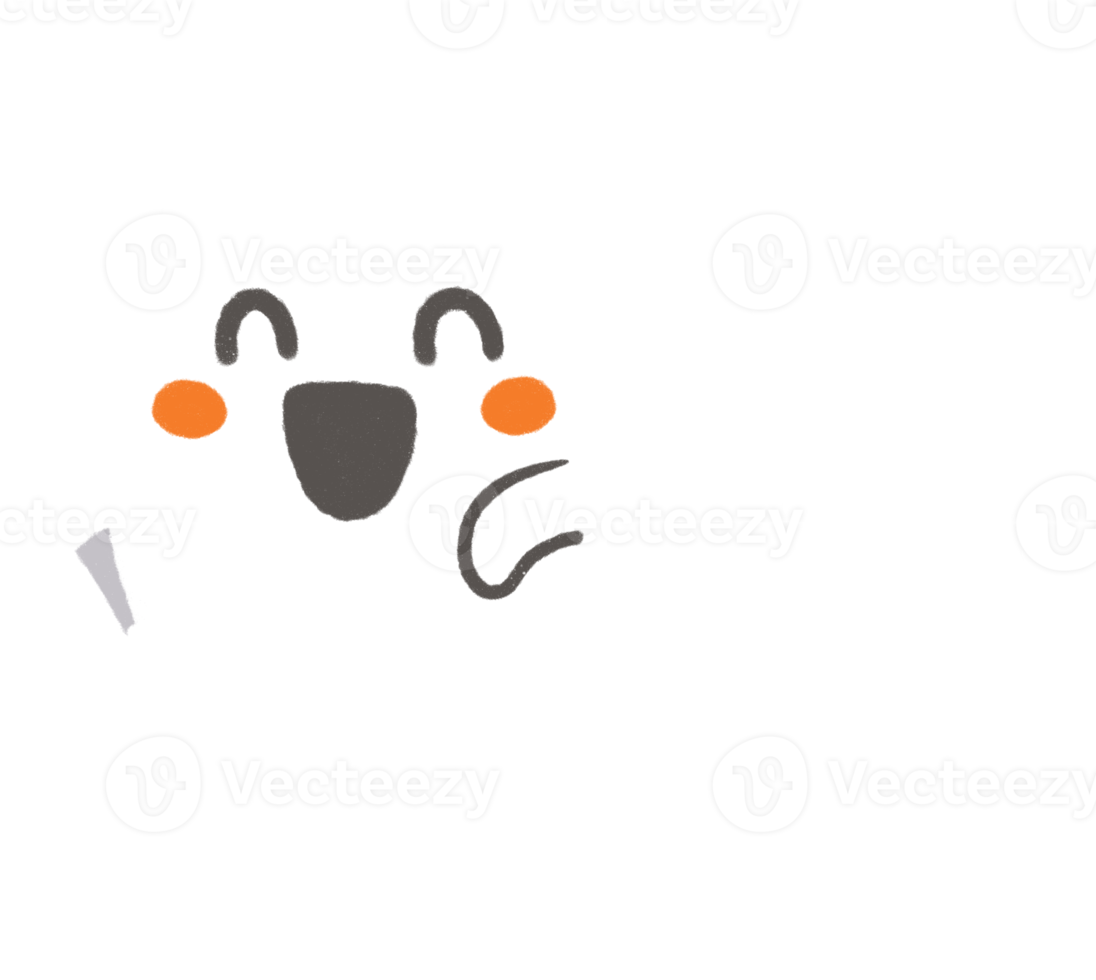 gelukkig halloween geest eng wit geesten schattig png