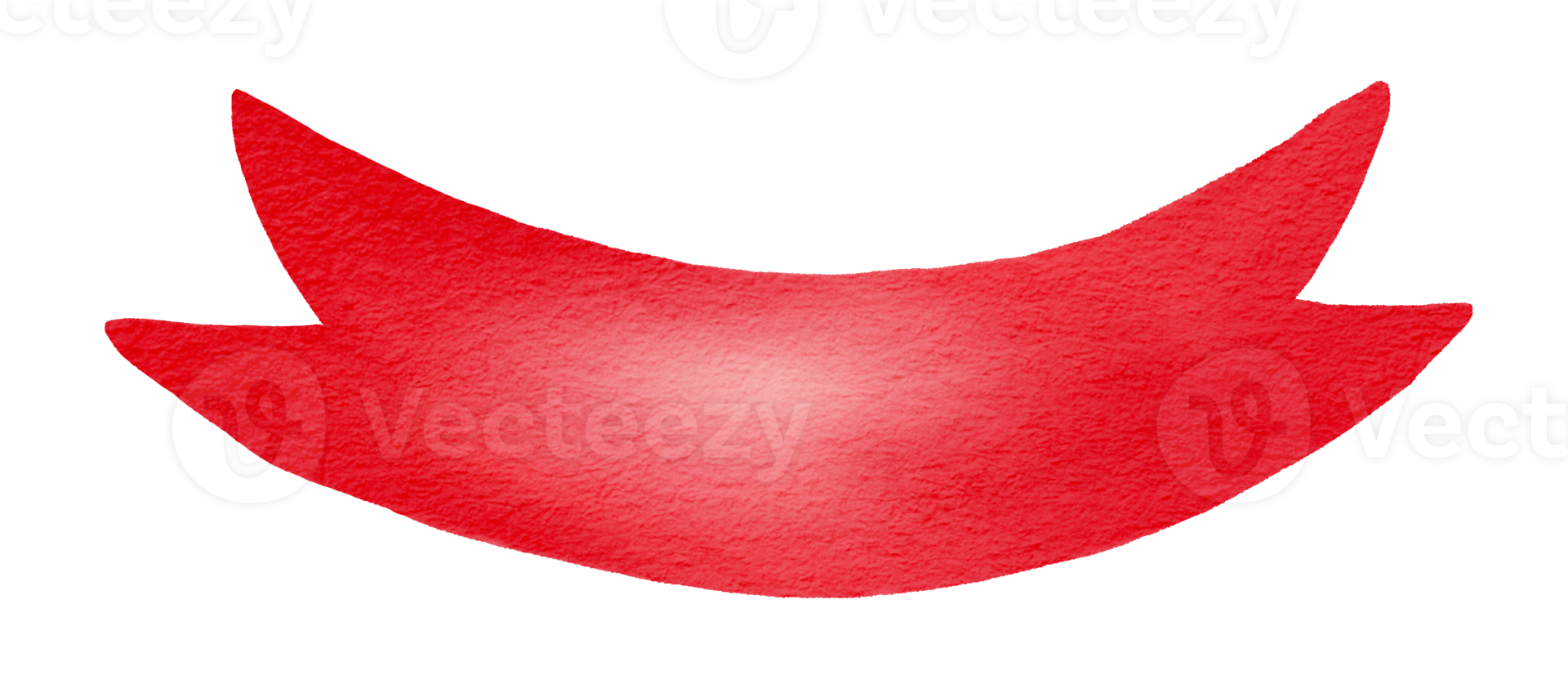 Watercolor ribbon red. png