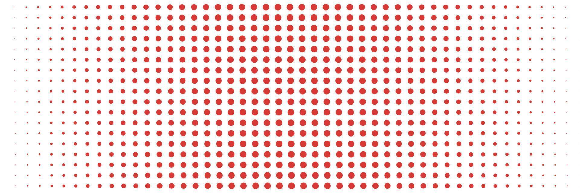 Red polka dot pattern on white background vector