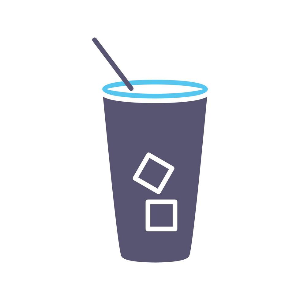 Iced Coffee Vector Icon
