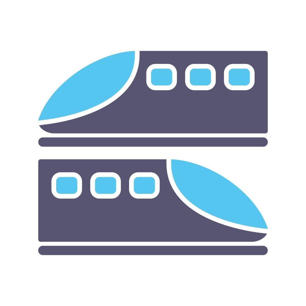 icono de vector de trenes