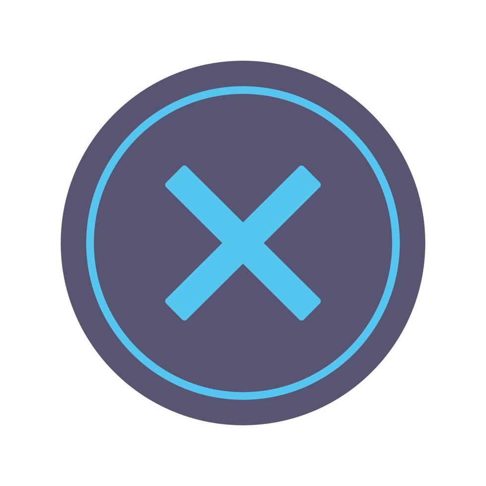 Do Not Cross Vector Icon