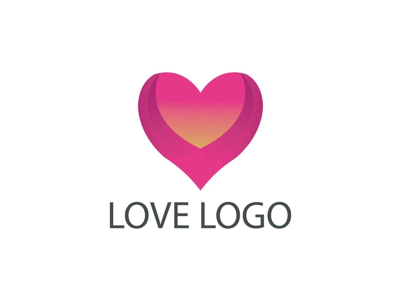 plantilla de vector de diseño de logotipo de ove ilustración de conceptos de logotipo de amor creativo