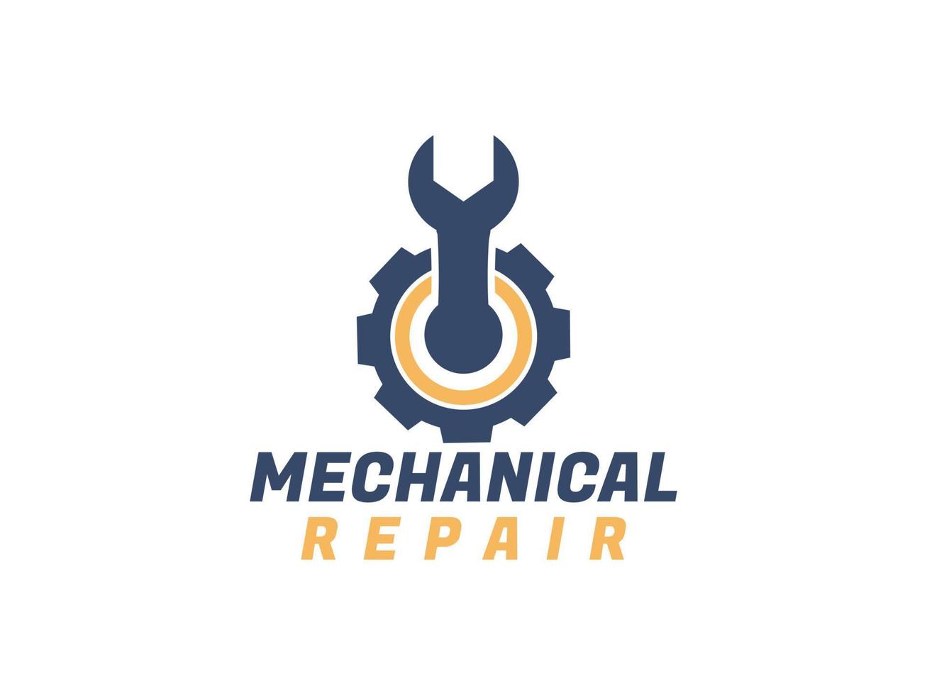 mechanical engineering logo design vector template