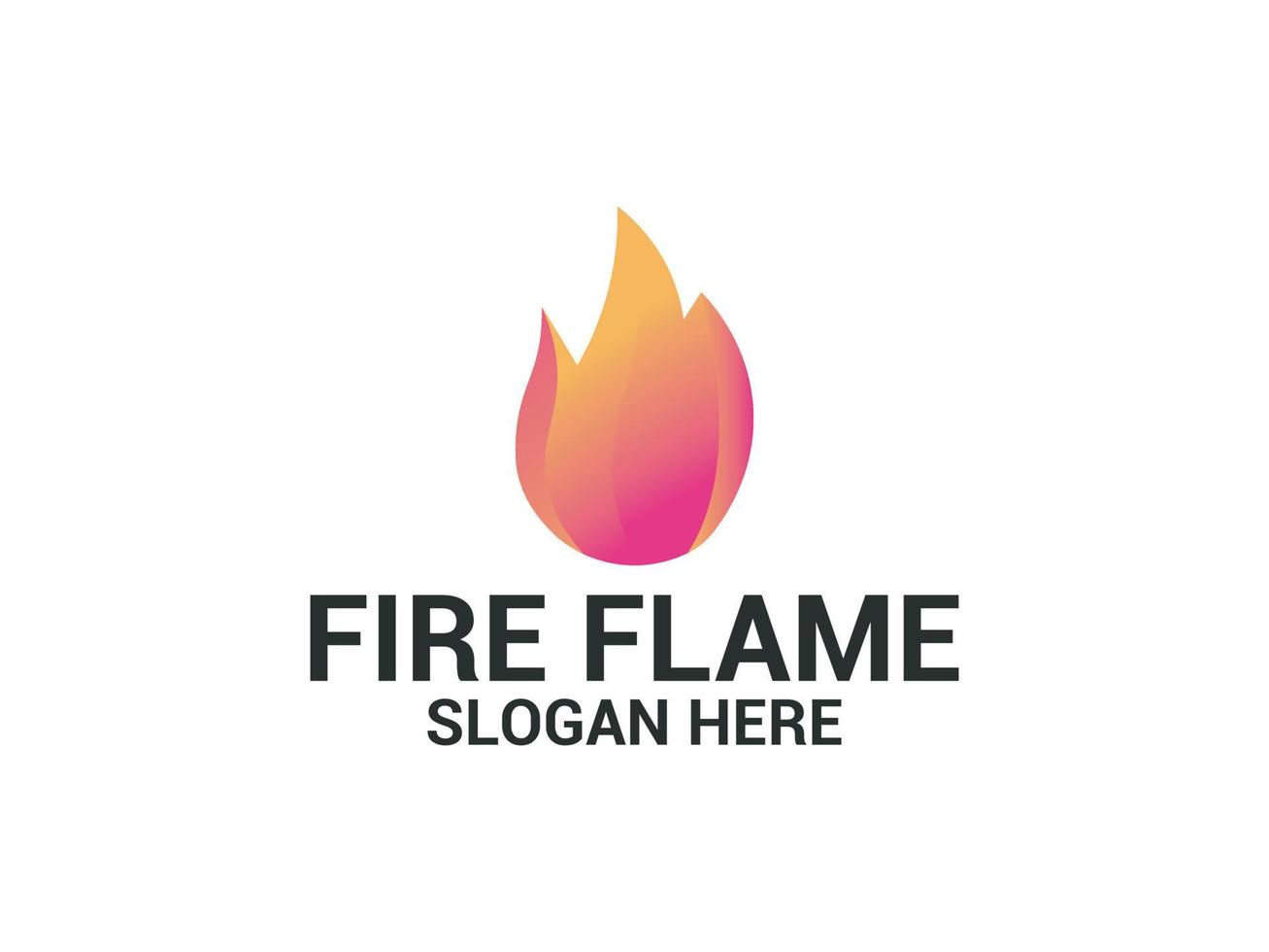 fire flame logo icon vector design template