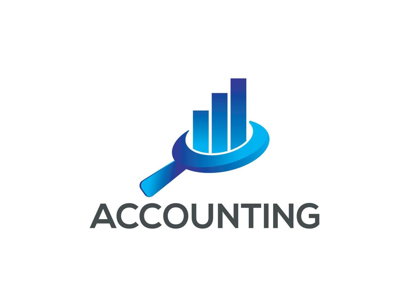 vector gradient accounting logo