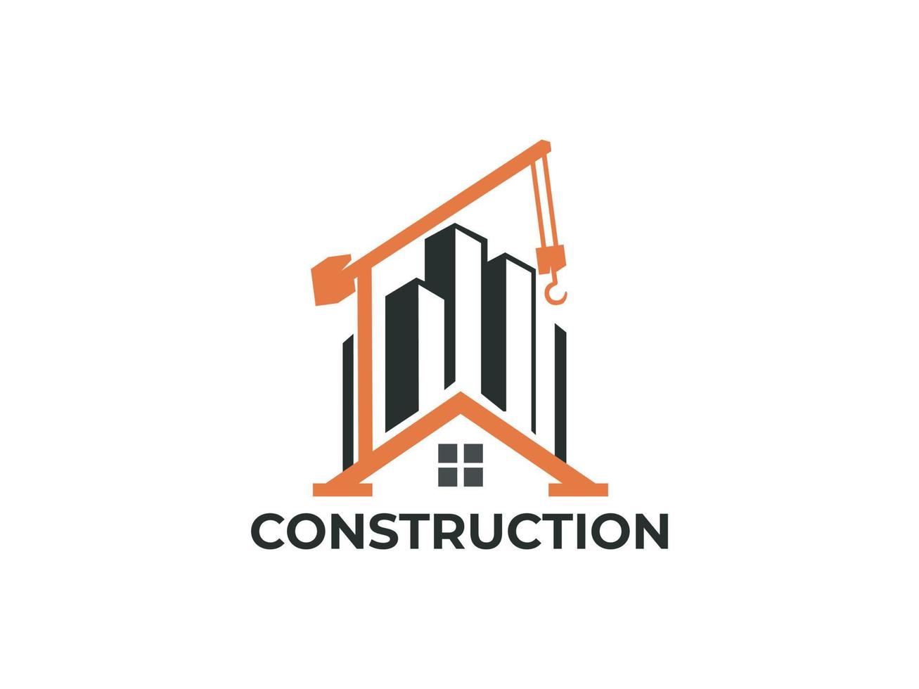 construction logo design template Vector