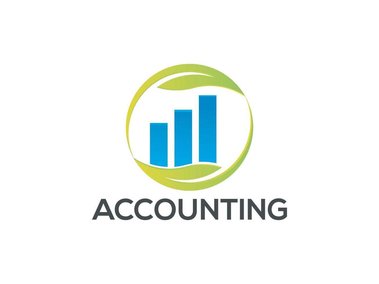 vector gradient accounting logo