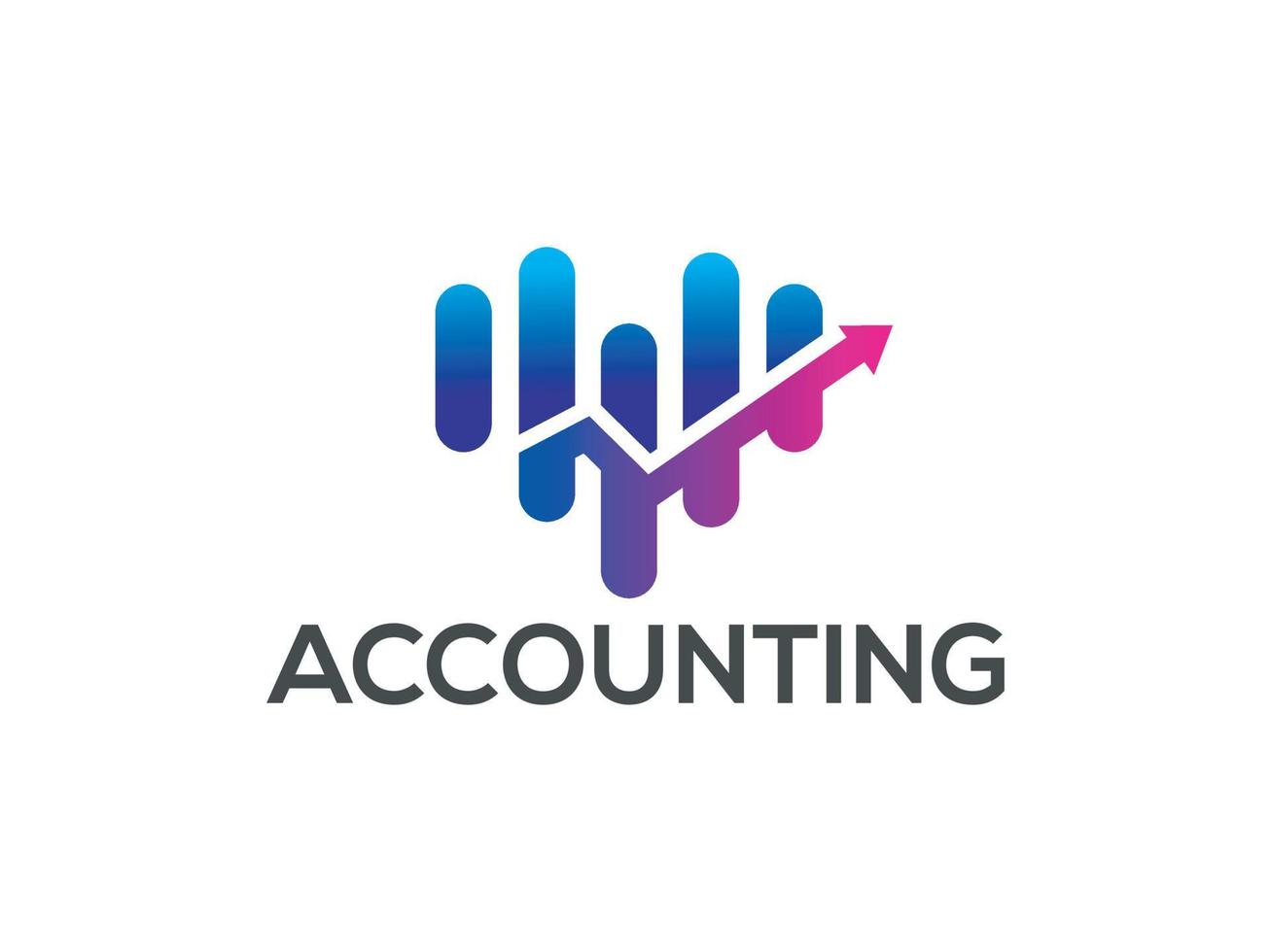 vector gradient accounting logo