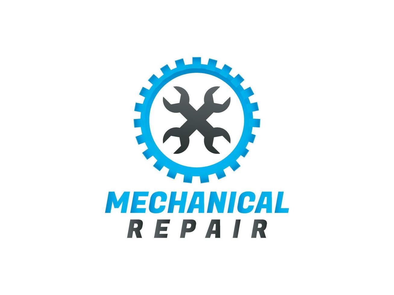 mechanical engineering logo design vector template