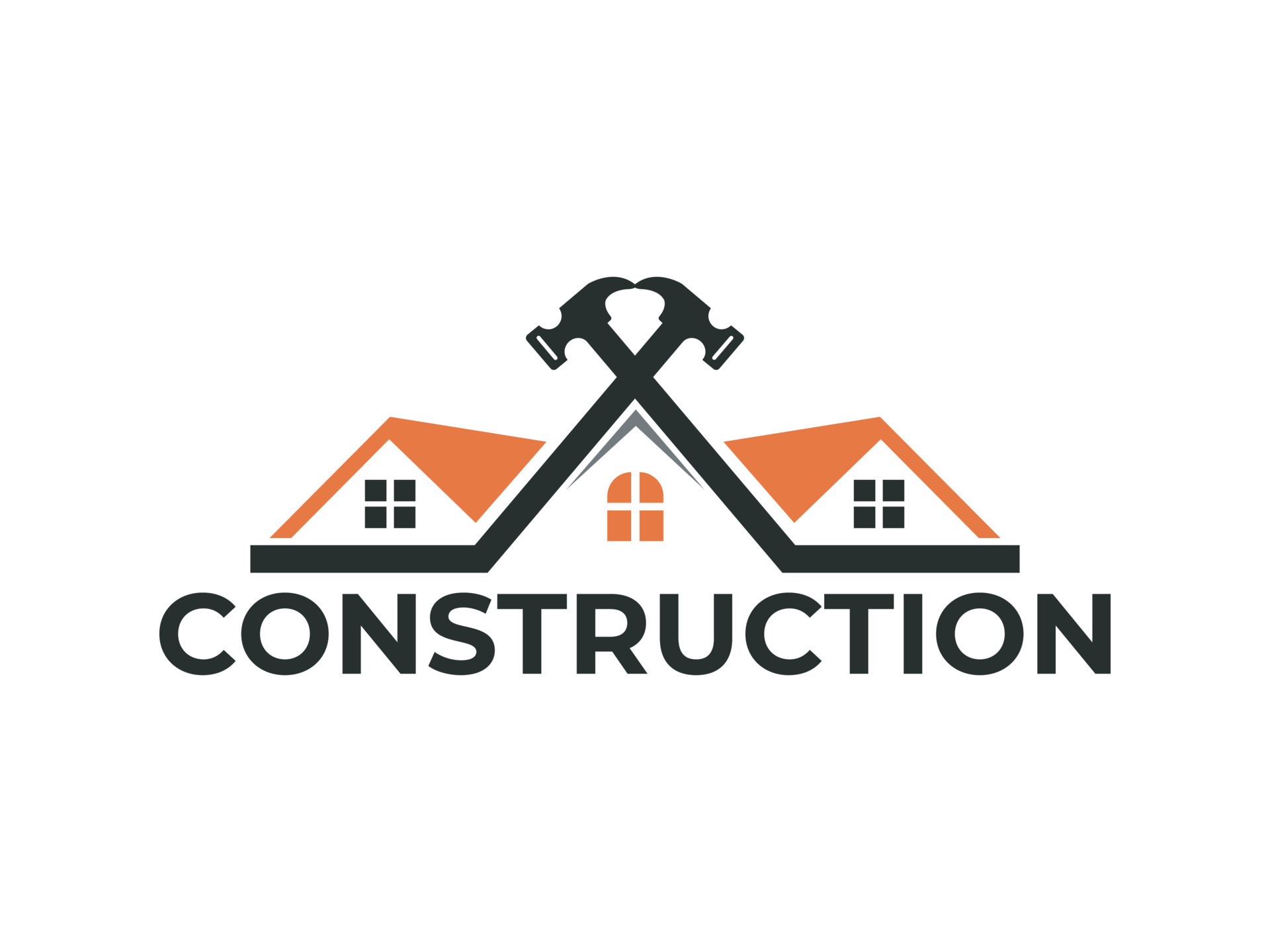 construction logo design template Vector 18801512 Vector Art at Vecteezy