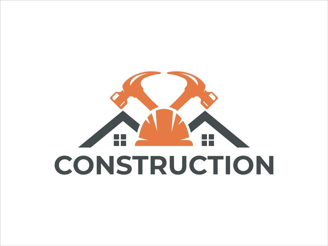 construction logo design template Vector