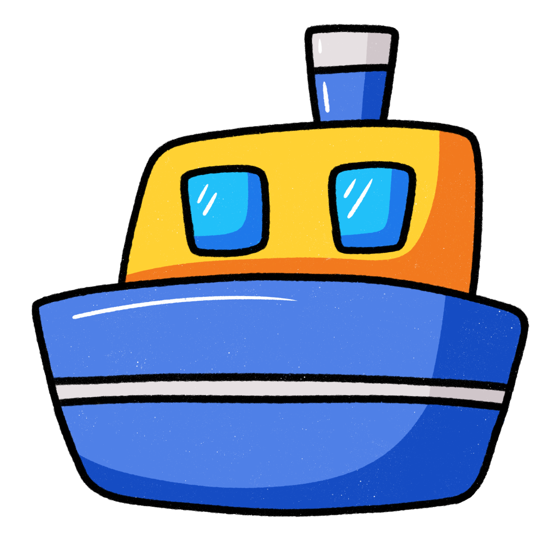 Free Cartoon boat or toy ship 18801745 PNG with Transparent Background