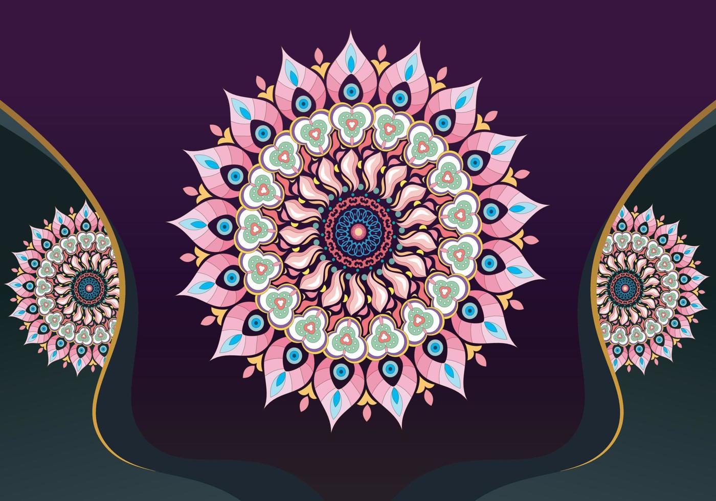 fondo de mandala de lujo con patrón arabesco dorado estilo árabe islámico oriental. mandala decorativa de estilo ramadán. vector