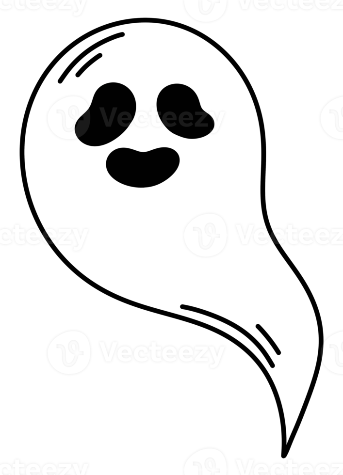 Halloween ghost icon cartoon. png