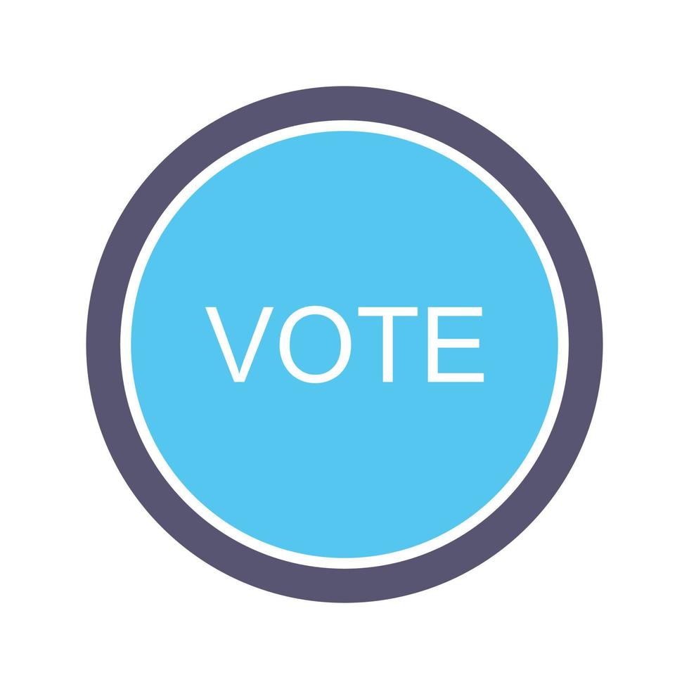 icono de vector de enlace de voto