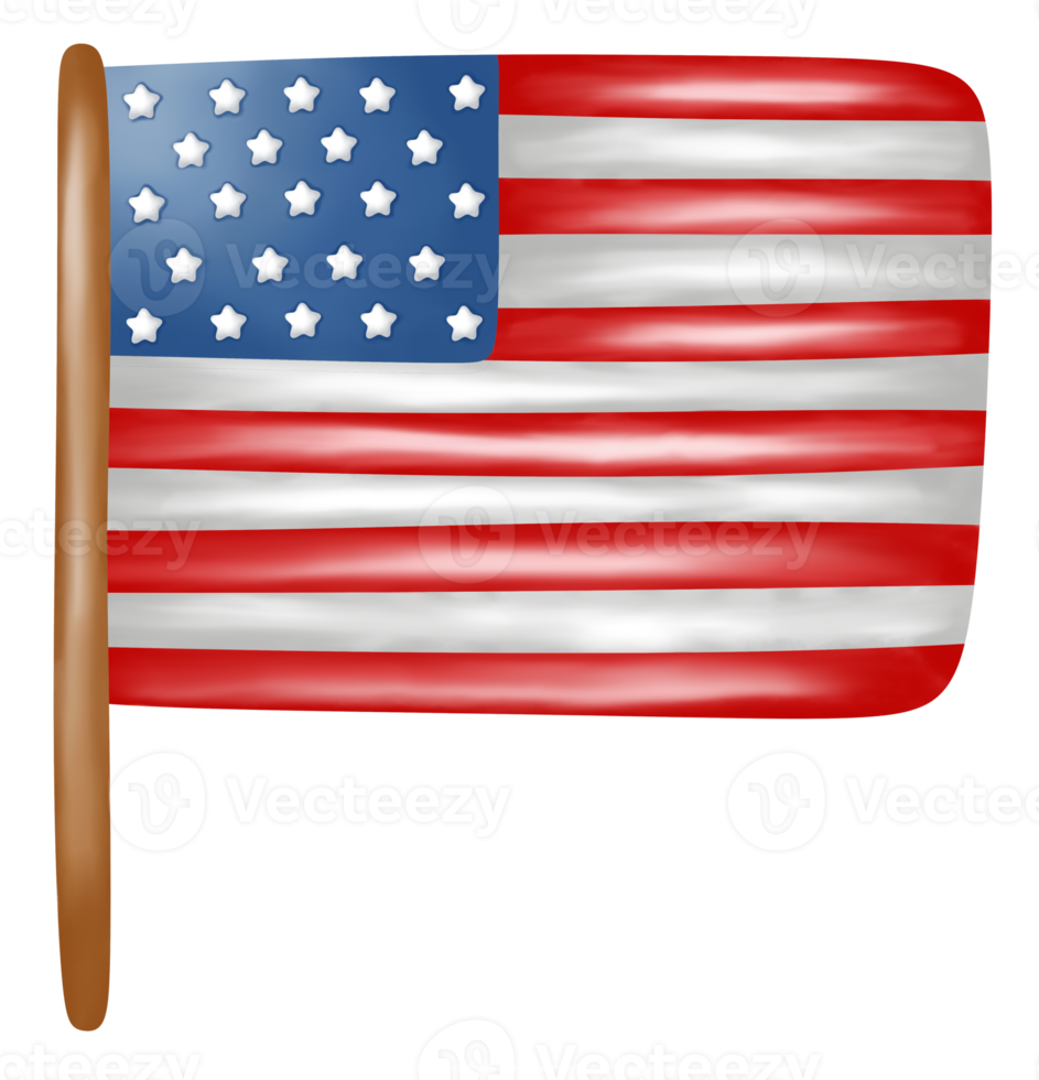 american flag independence day icon. png