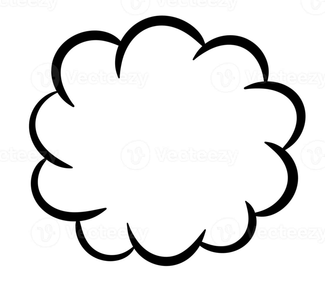 Cartoon Comic cloud. png