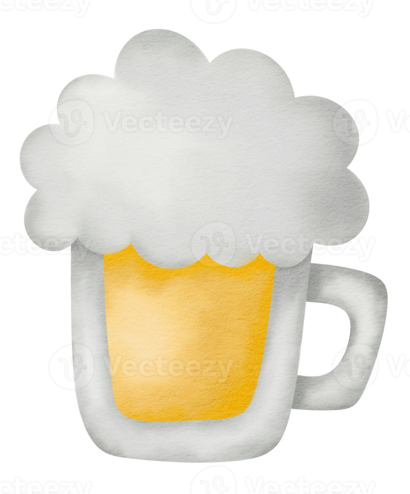 icône de chope de bière aquarelle st patricks day png