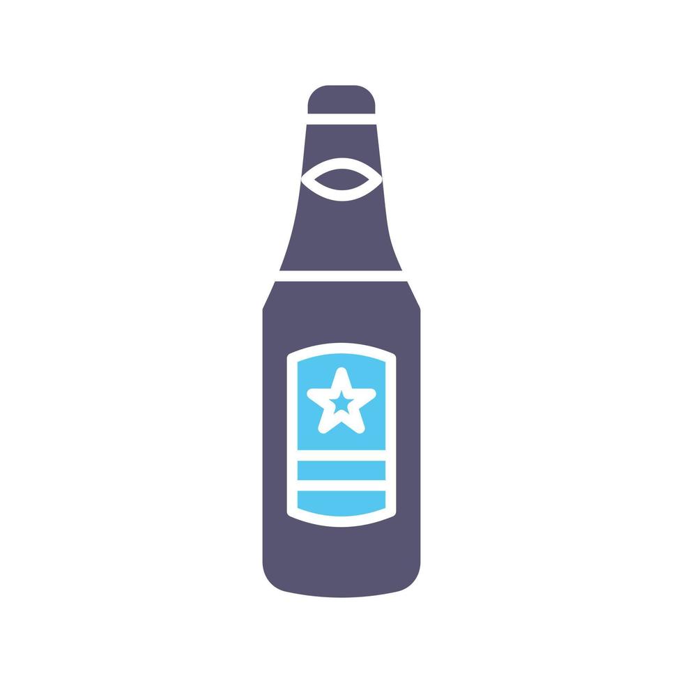 icono de vector de botella de cerveza