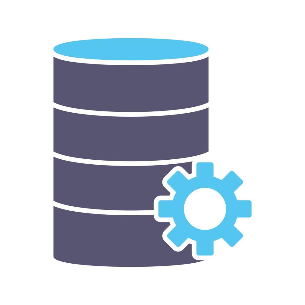 Unique Database Management Vector Icon