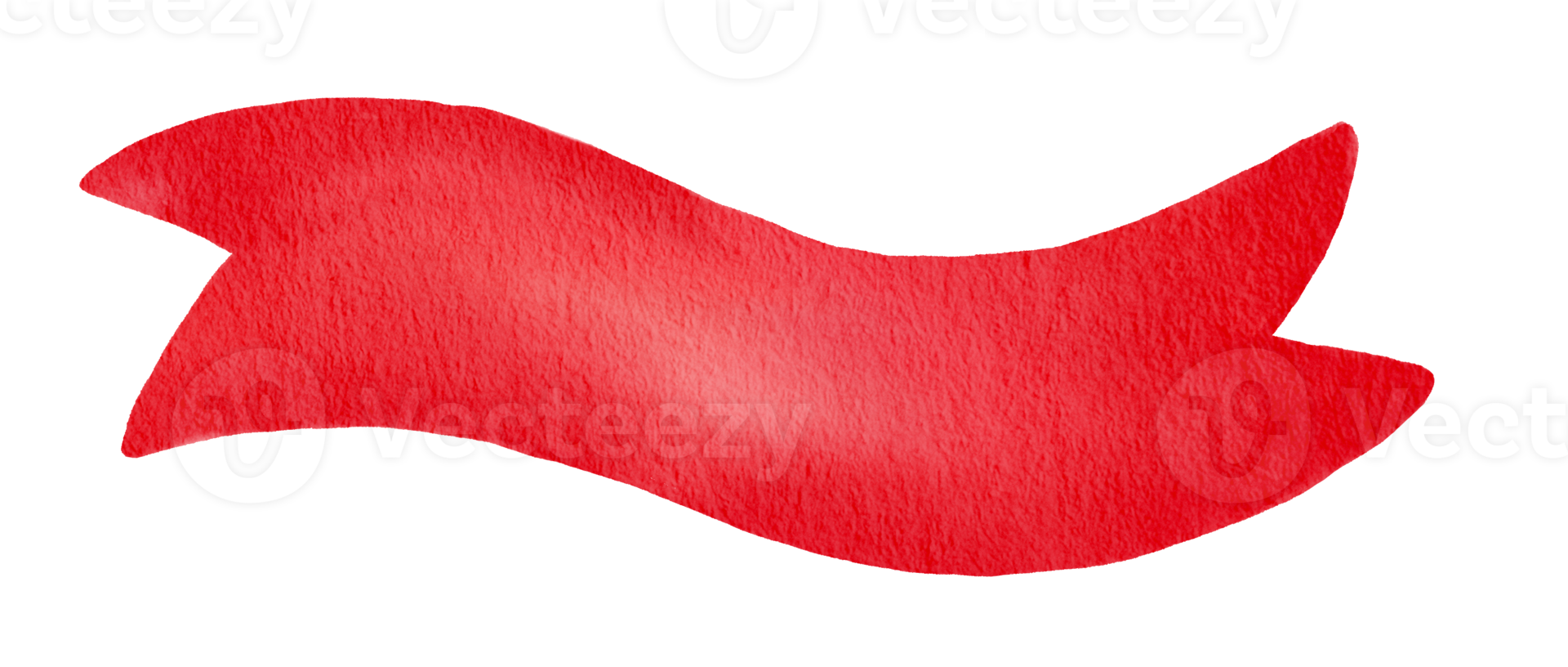 Watercolor ribbon red. png