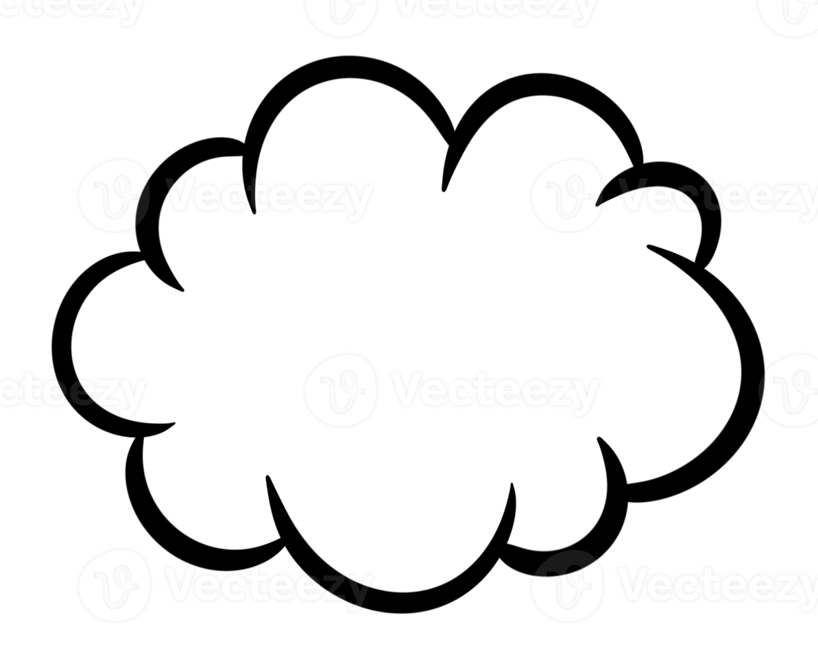 Cartoon Comic cloud. png