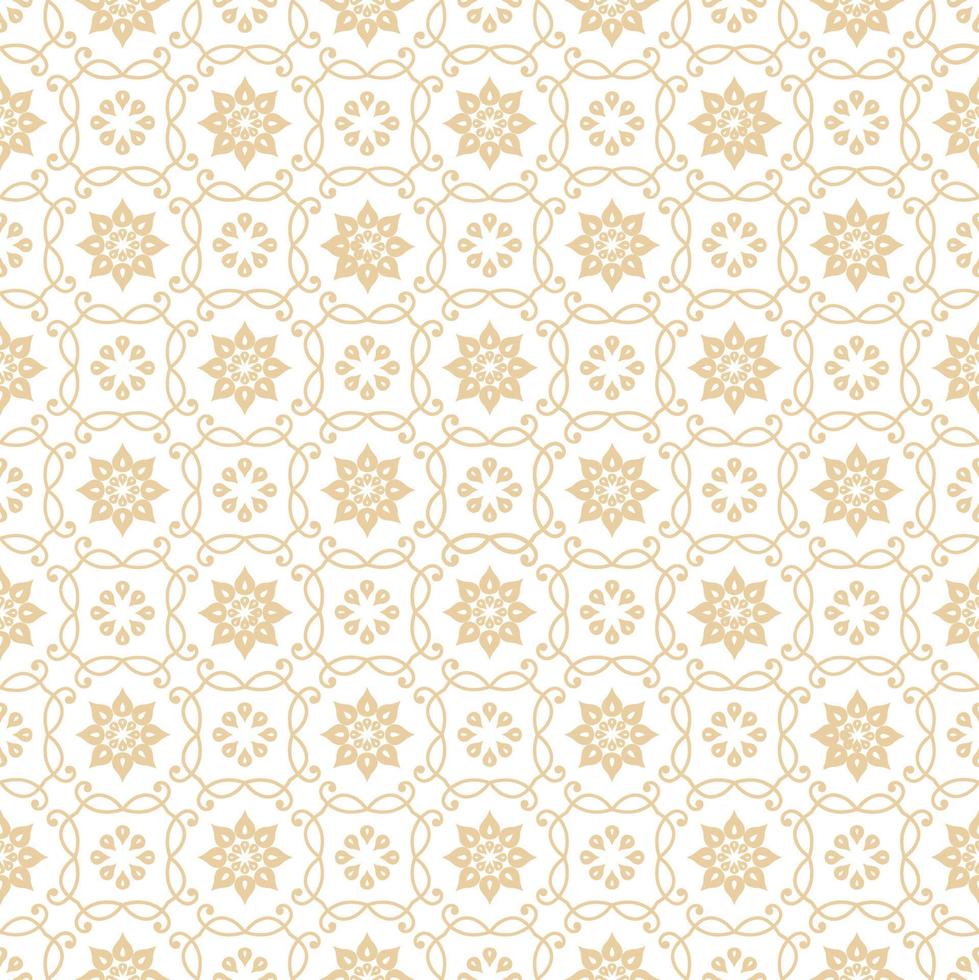 Abstract arabesque asian seamless pattern. Line floral holiday ornamental texture. Artistic geometric background in arab orient style vector