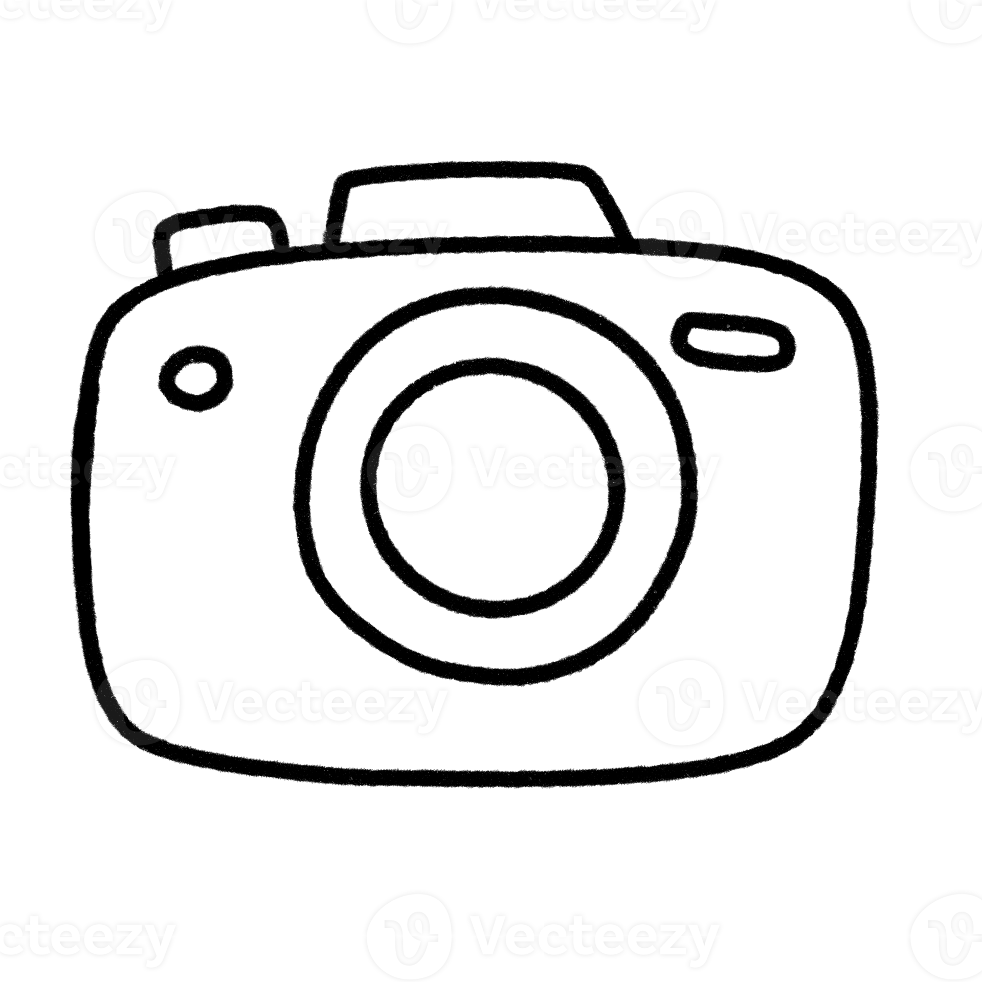Camera doodle icon. 18802988 PNG