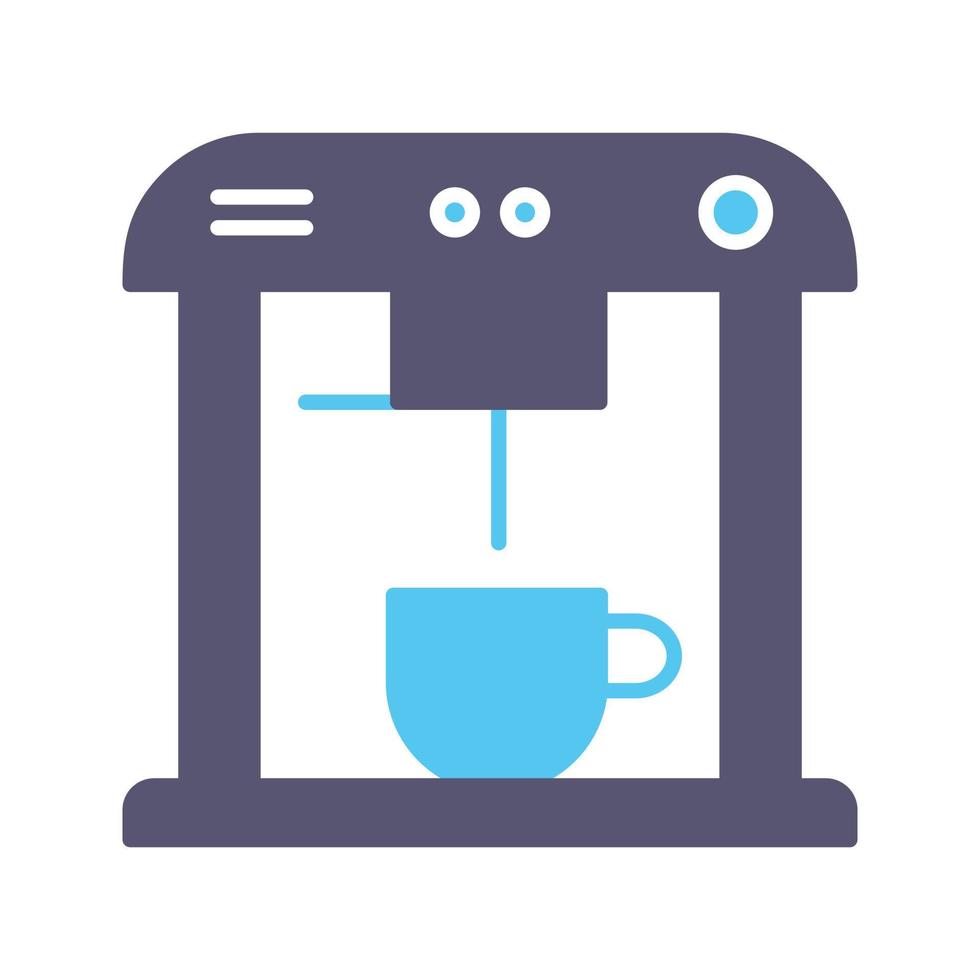 icono de vector de máquina de café único