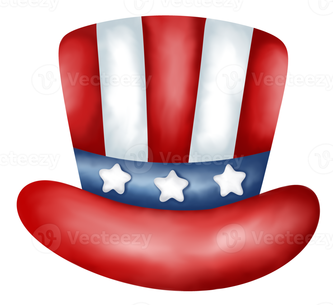 4th july uncle sam hat independence day. png