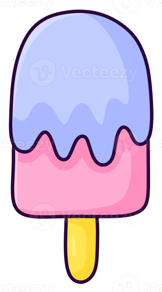 strawberry ice cream stick Cartoon icon png