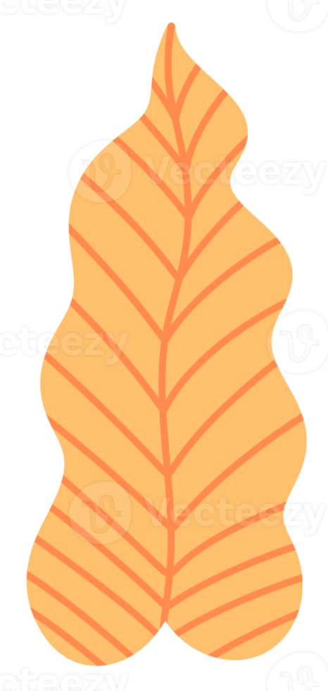 icono de hojas tropicales amarillo pastel png