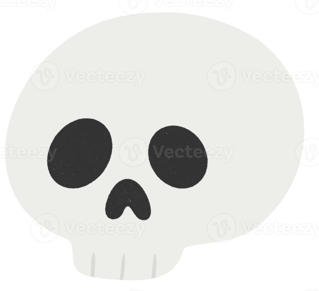 Halloween-Cartoon-Totenkopf-Symbol png