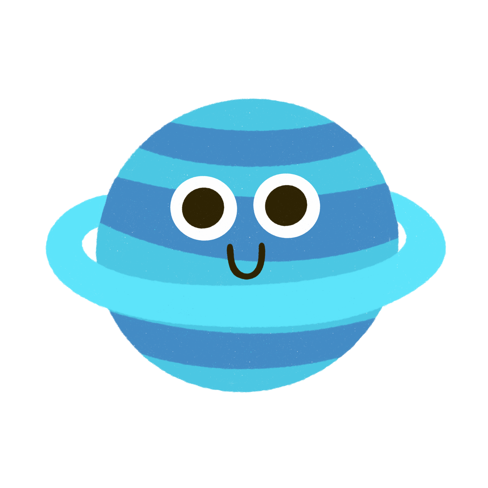 Free Planet Uranus cartoon icon. 18803292 PNG with Transparent Background