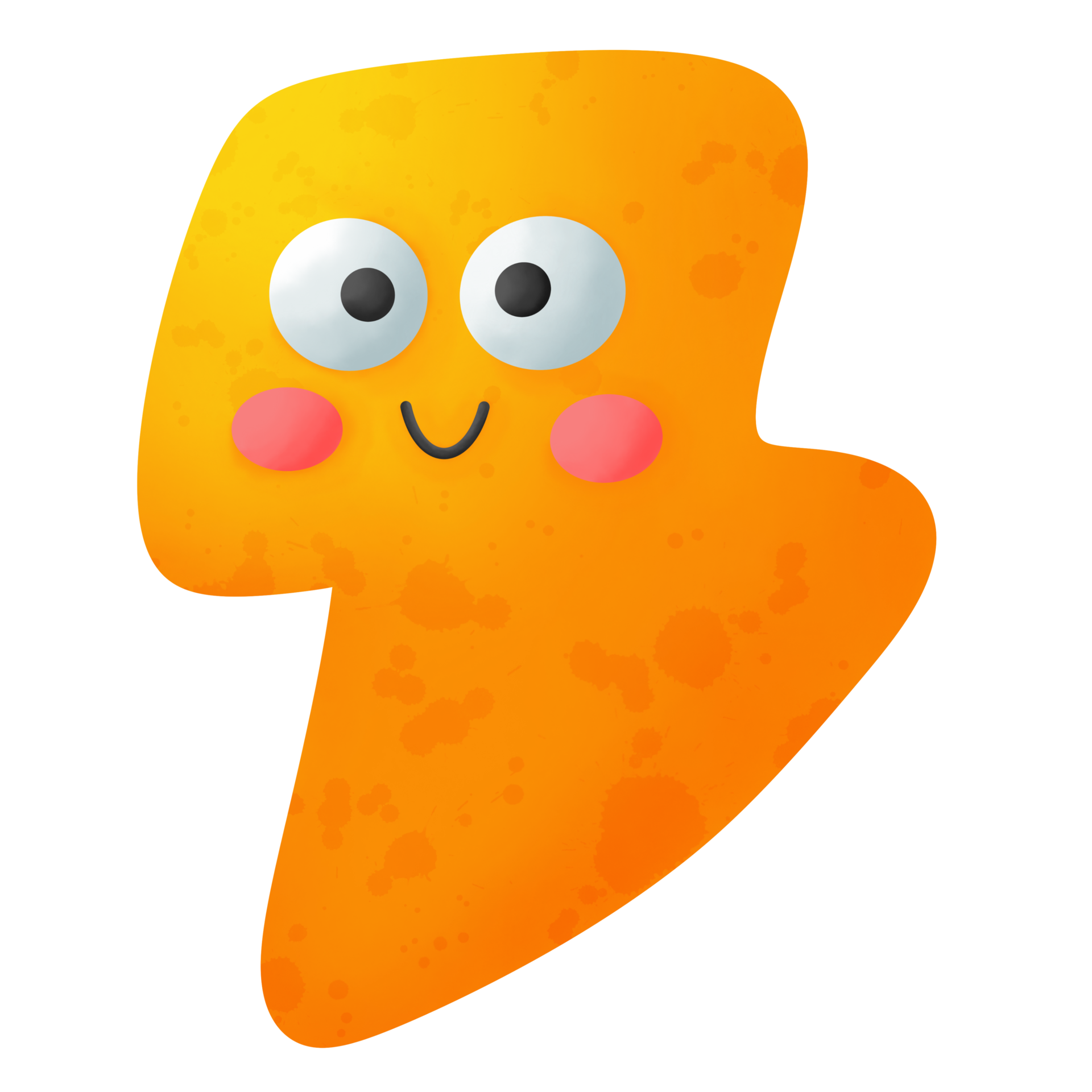 Cute kawaii lightning funny Cartoon icon 18803379 PNG