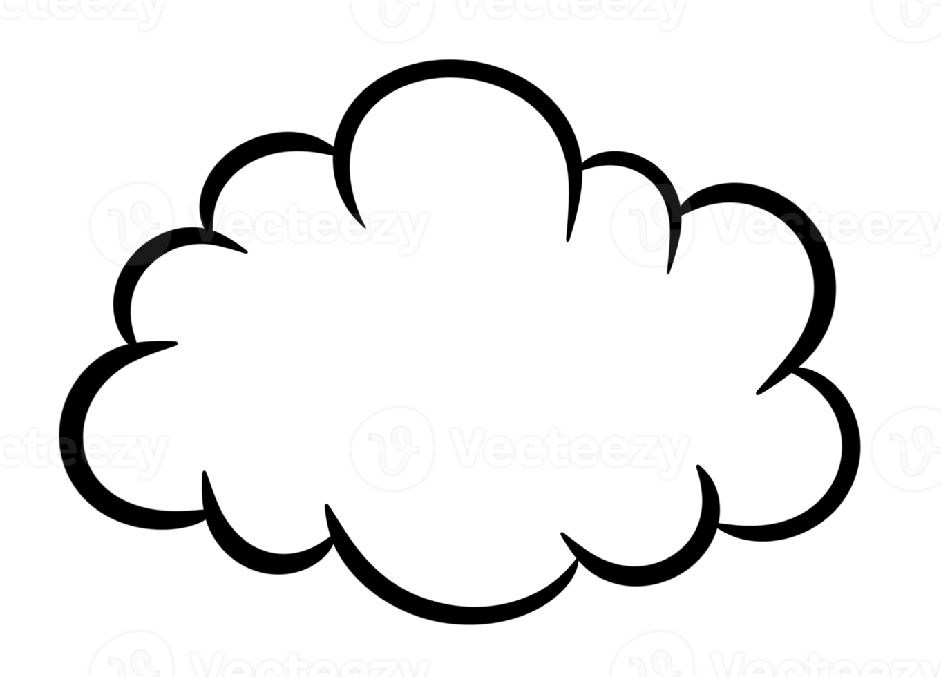 Cartoon Comic cloud. png