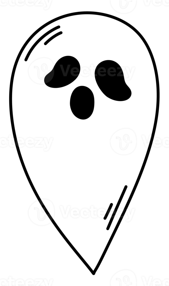 Halloween ghost icon cartoon. png