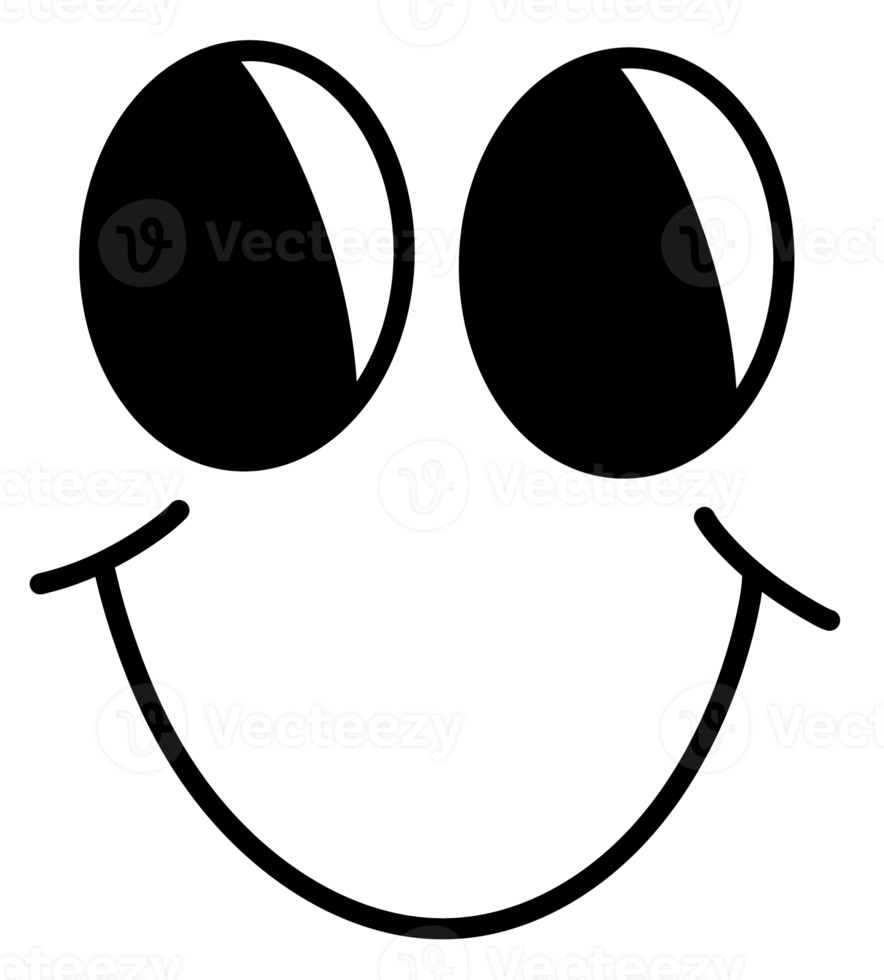 emotionales handgezeichnetes Gesicht png